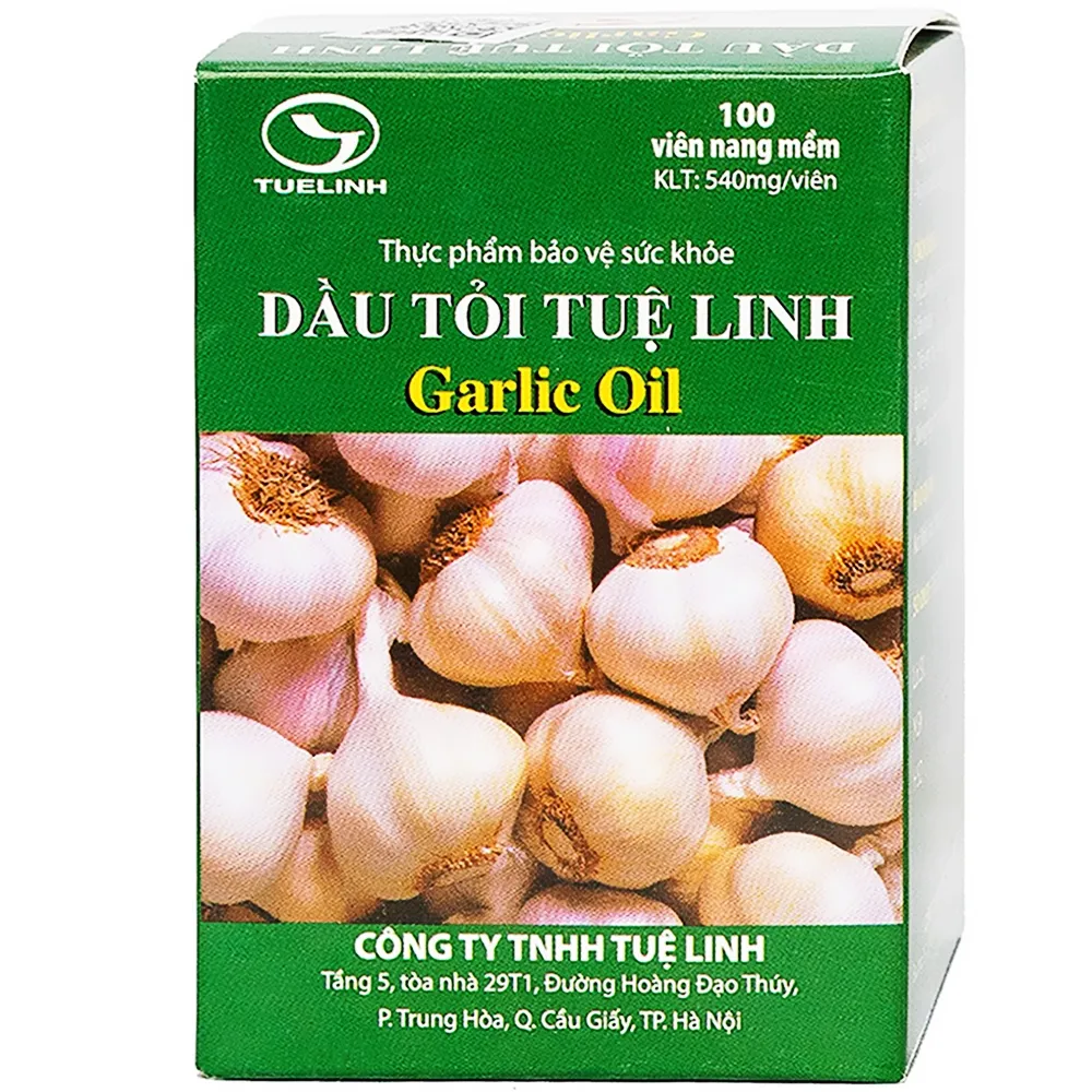 VIÊN UỐNG HỖ TRỢ GIẢM MỠ MÁU DẦU TỎI TUỆ LINH 100V