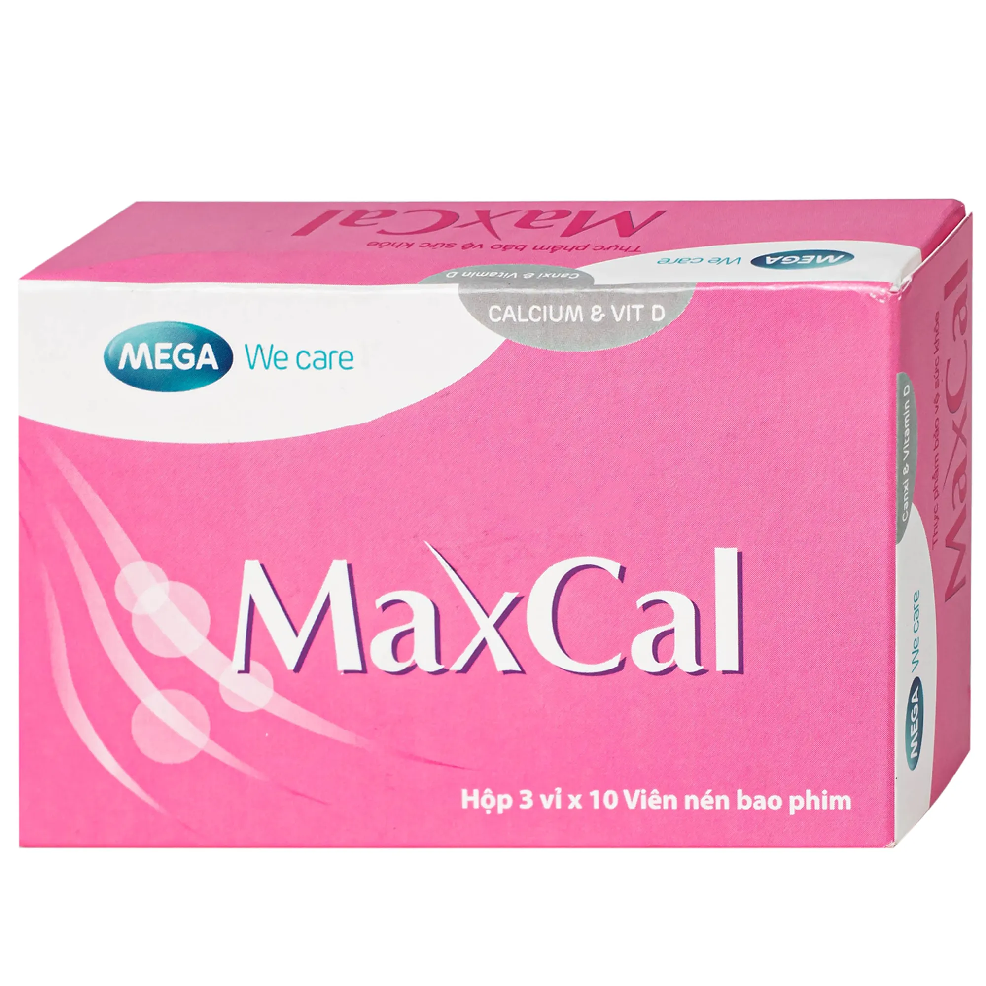 VIÊN UỐNG HỖ TRỢ GIẢM NGUY CƠ LOÃNG XƯƠNG MAXCAL MEGA 3X10 6