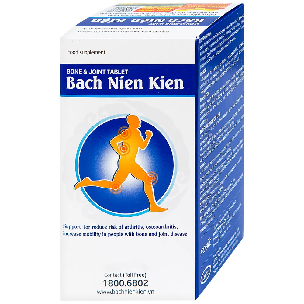 VIÊN UỐNG HỖ TRỢ GIẢM NGUY CƠ VIÊM KHỚP BÁCH NIÊN KIỆN FOBIC 80V 7