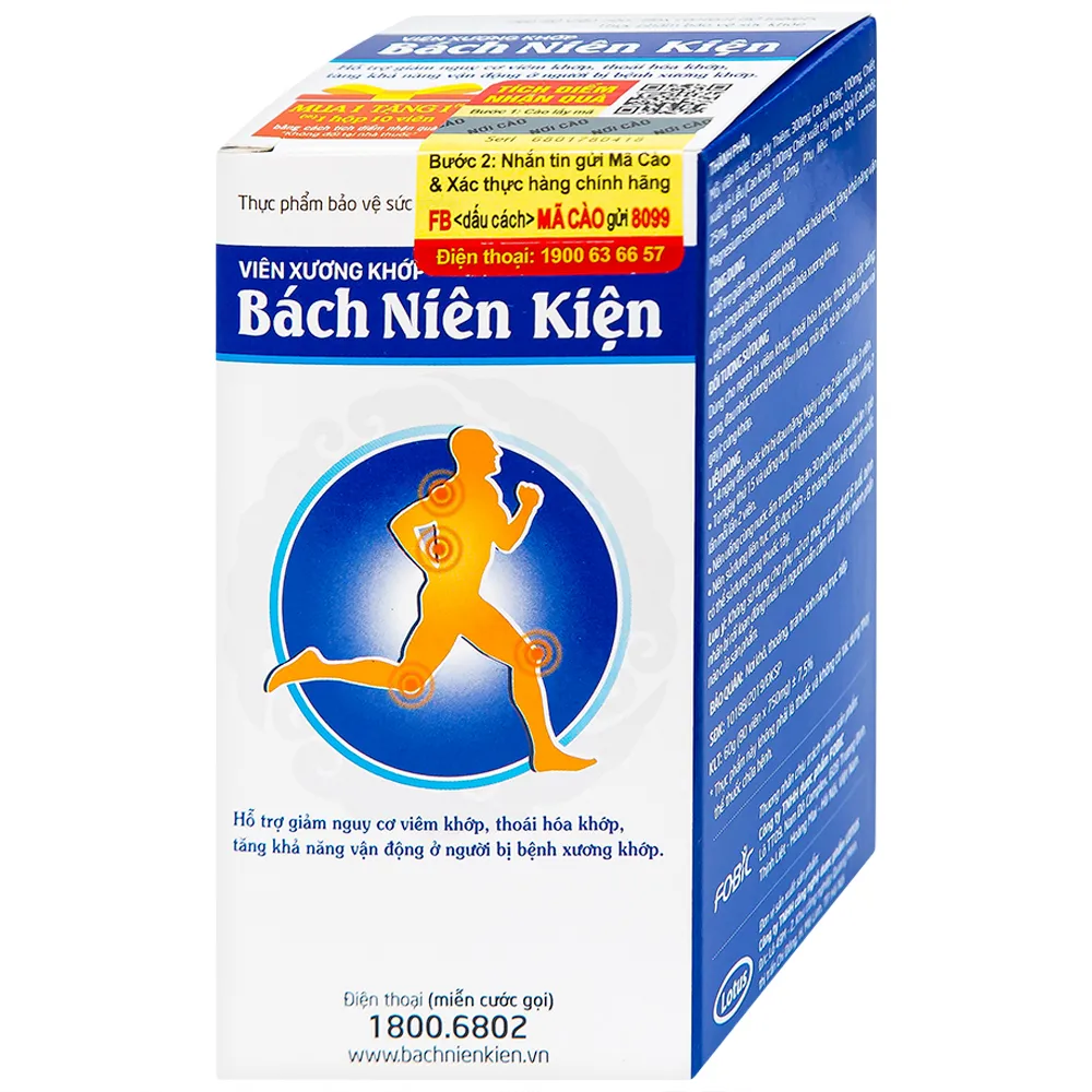 VIÊN UỐNG HỖ TRỢ GIẢM NGUY CƠ VIÊM KHỚP BÁCH NIÊN KIỆN FOBIC 80V 8