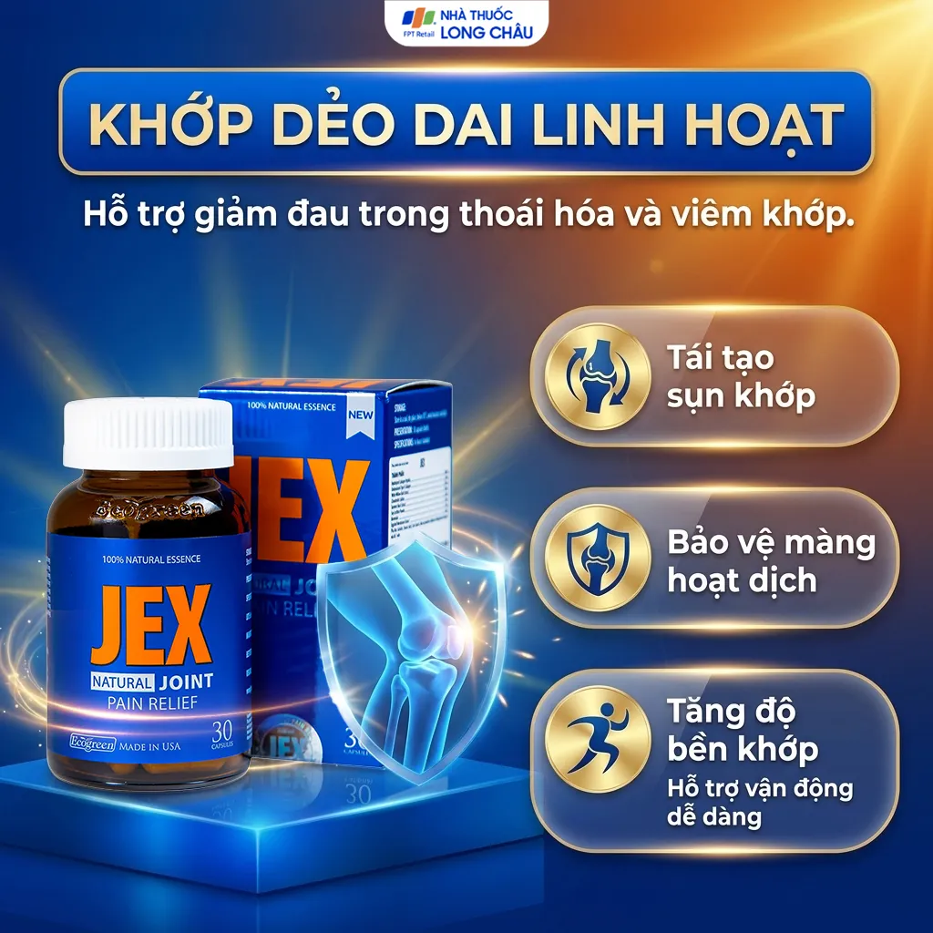 VIÊN UỐNG HỖ TRỢ GIẢM VIÊM KHỚP JEX ECOGREEN 30V 3