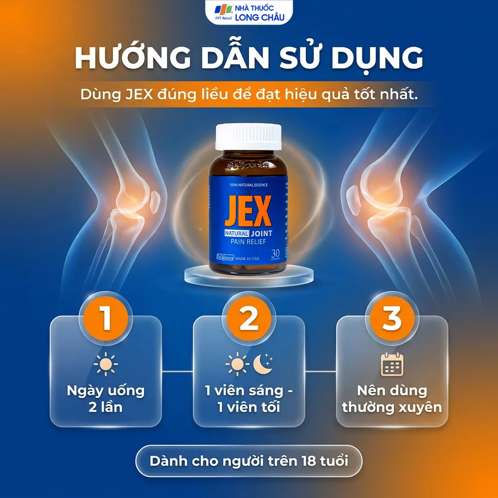 VIÊN UỐNG HỖ TRỢ GIẢM VIÊM KHỚP JEX ECOGREEN 30V 4