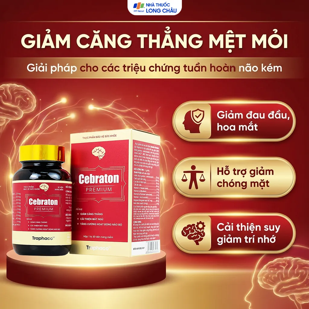 VIÊN UỐNG HỖ TRỢ HOẠT HUYẾT CEBRATON PREMIUM TRAPHACO 30V 4