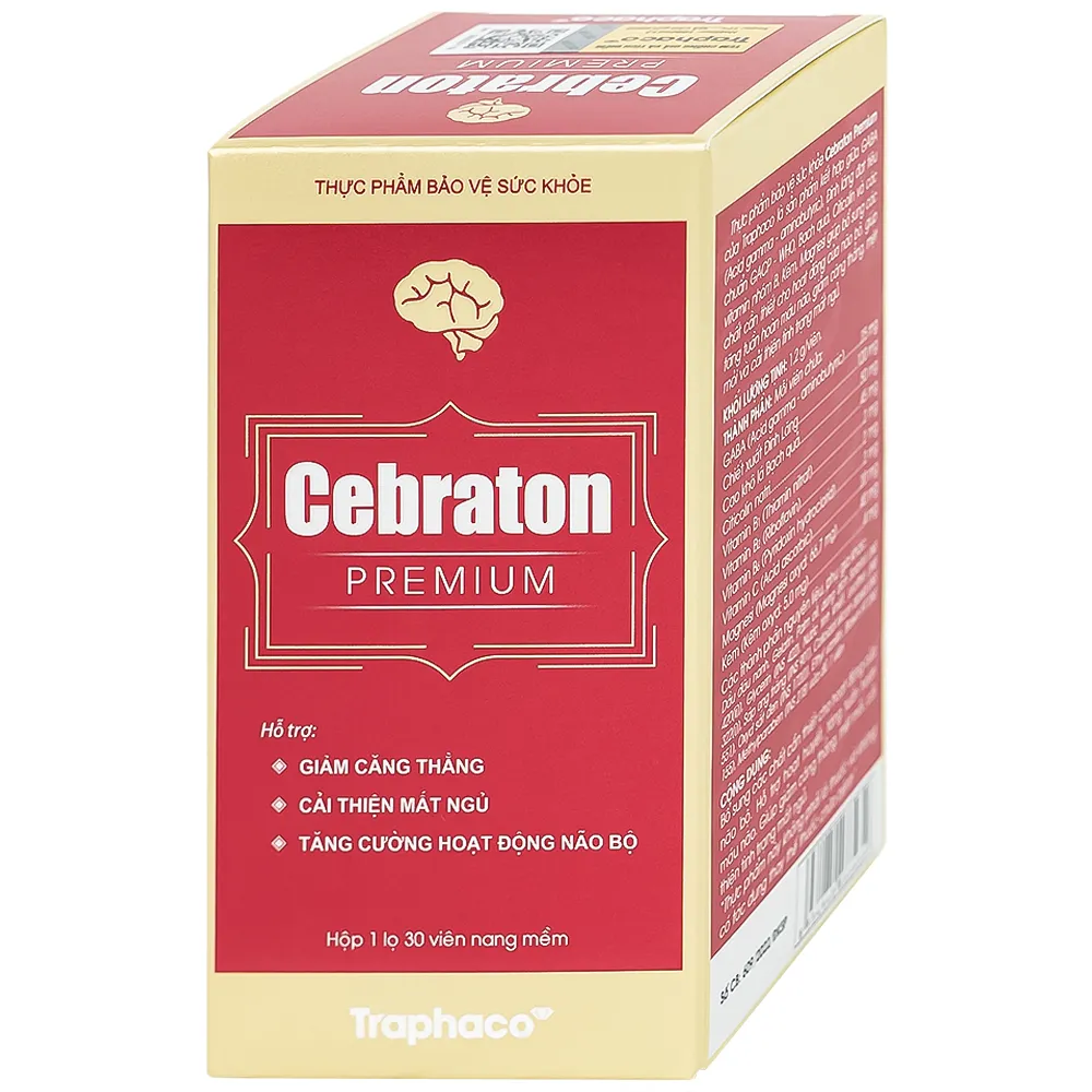 VIÊN UỐNG HỖ TRỢ HOẠT HUYẾT CEBRATON PREMIUM TRAPHACO 30V 6
