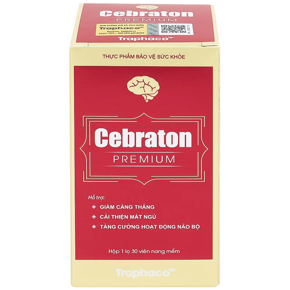 VIÊN UỐNG HỖ TRỢ HOẠT HUYẾT CEBRATON PREMIUM TRAPHACO 30V 8