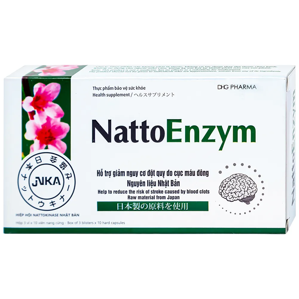 VIÊN UỐNG HỖ TRỢ HOẠT HUYẾT NATTOENZYM DHG 3X10