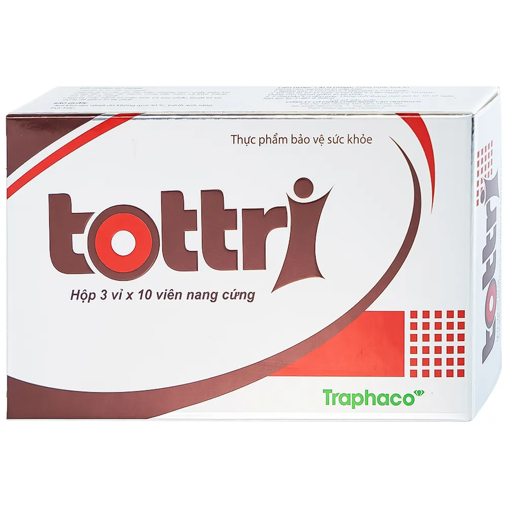 VIÊN UỐNG HỖ TRỢ LÀM GIẢM TRIỆU CHỨNG TRĨ TOTTRI TRAPHACO 3X10