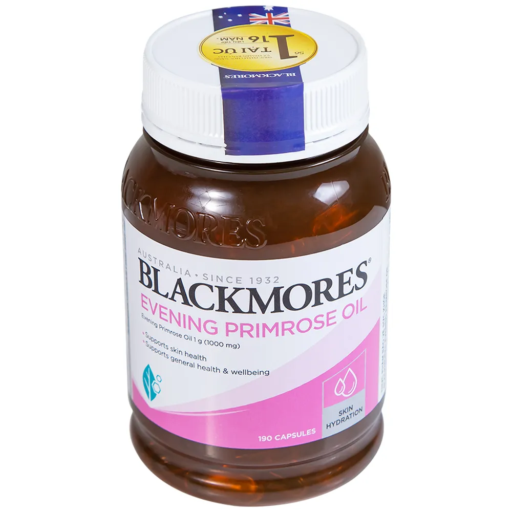VIÊN UỐNG HỖ TRỢ LÀN DA KHỎE MẠNH BLACKMORES EVENING PRIMROSE OIL 190V 6