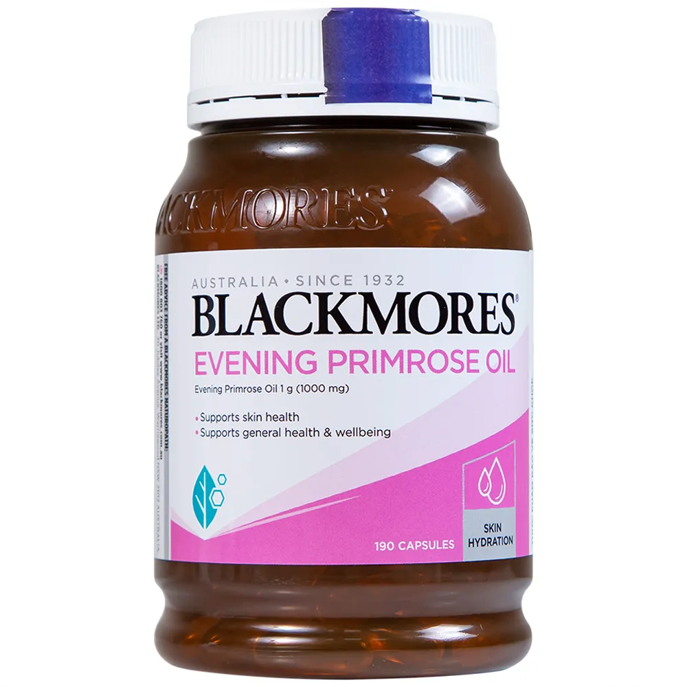 VIÊN UỐNG HỖ TRỢ LÀN DA KHỎE MẠNH BLACKMORES EVENING PRIMROSE OIL 190V 8