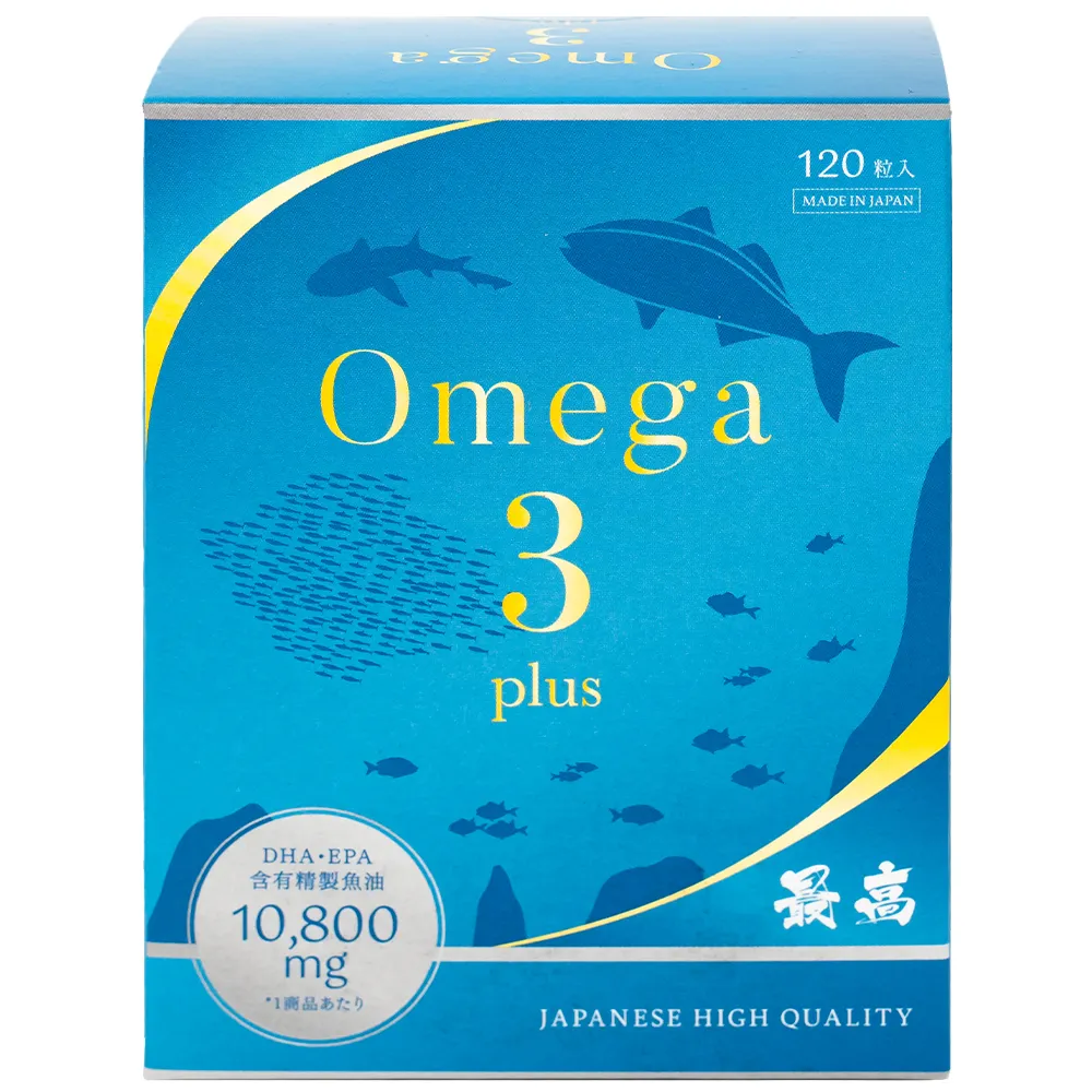 VIÊN UỐNG HỖ TRỢ NÃO BỘ, THỊ LỰC VÀ SỨC KHOẺ TIM MẠCH OMEGA 3 PLUS KENKO 120V 8