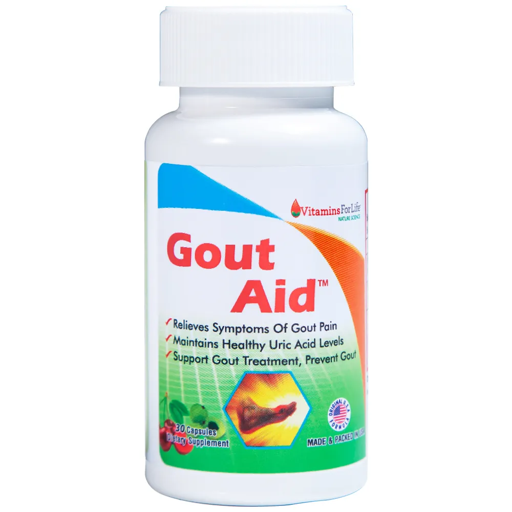 VIÊN UỐNG HỖ TRỢ NGƯỜI BỊ GOUT, CHỈ SỐ ACID URIC CAO-GOUT AID VITAMINS FOR LIFE 30V 7