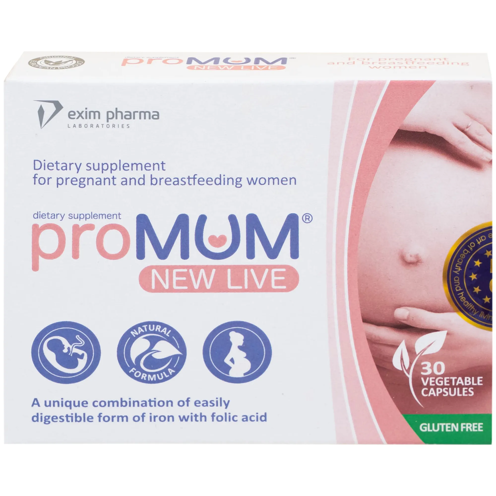 VIÊN UỐNG HỖ TRỢ PHỤ NỮ MANG THAI PROMUM NEW LIVE 2X15 7