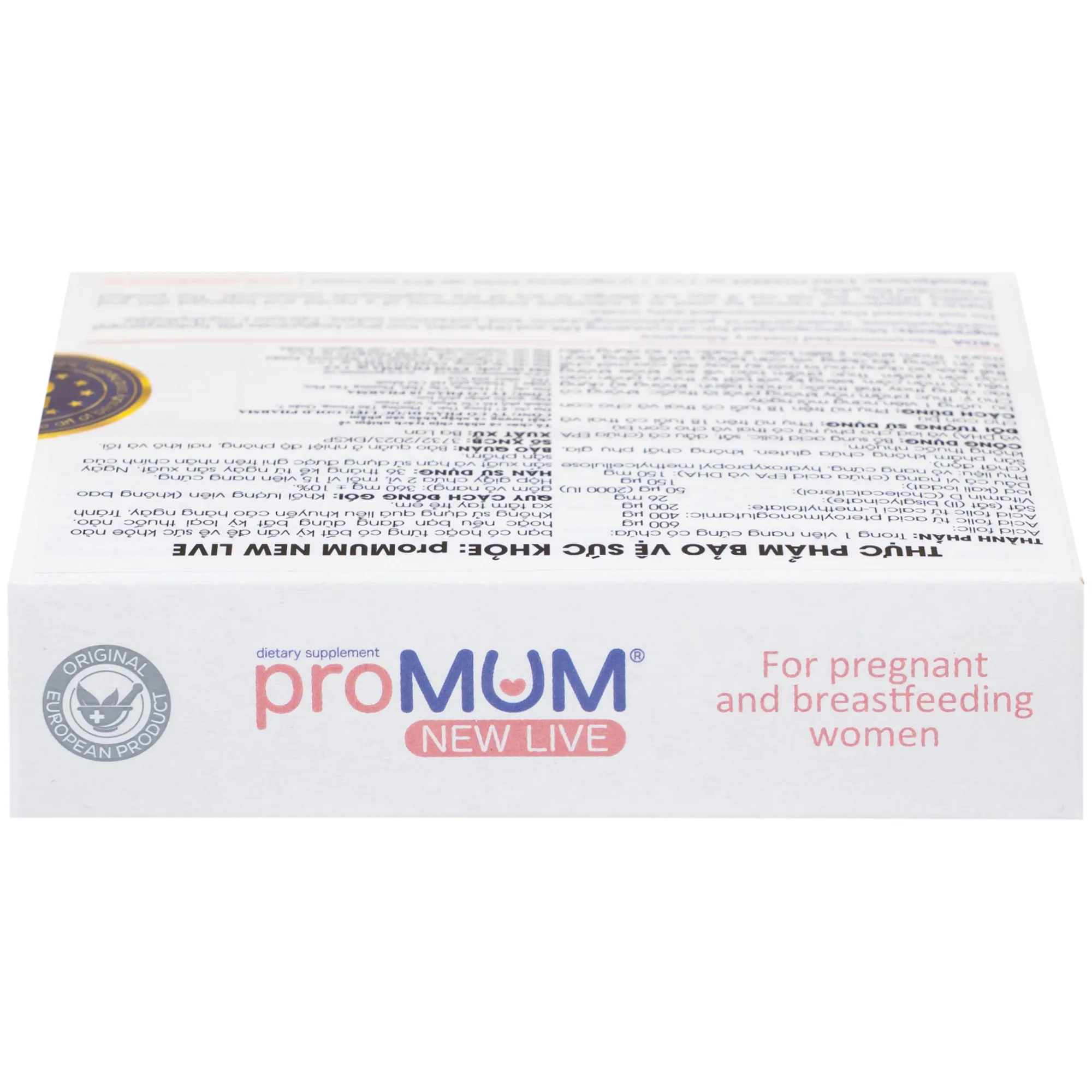 VIÊN UỐNG HỖ TRỢ PHỤ NỮ MANG THAI PROMUM NEW LIVE 2X15 9