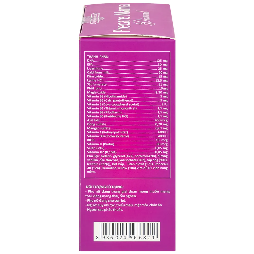 VIÊN UỐNG HÕ TRỢ PHỤ NỮ MANG THAI PRECARE MAMA DIAMOND 30V 7