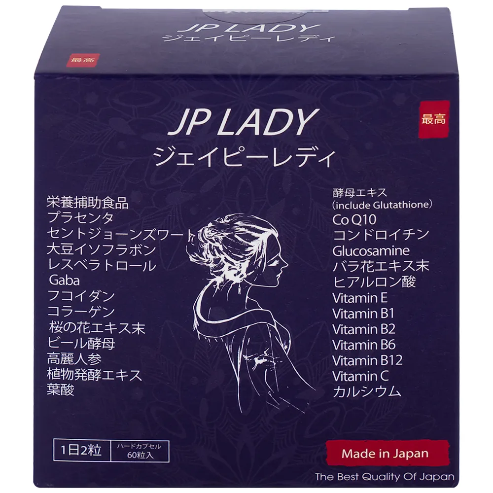 VIÊN UỐNG HỖ TRỢ PHỤ NỮ TIỀN MÃN KINH JP LADY JPANWELL 60V 6
