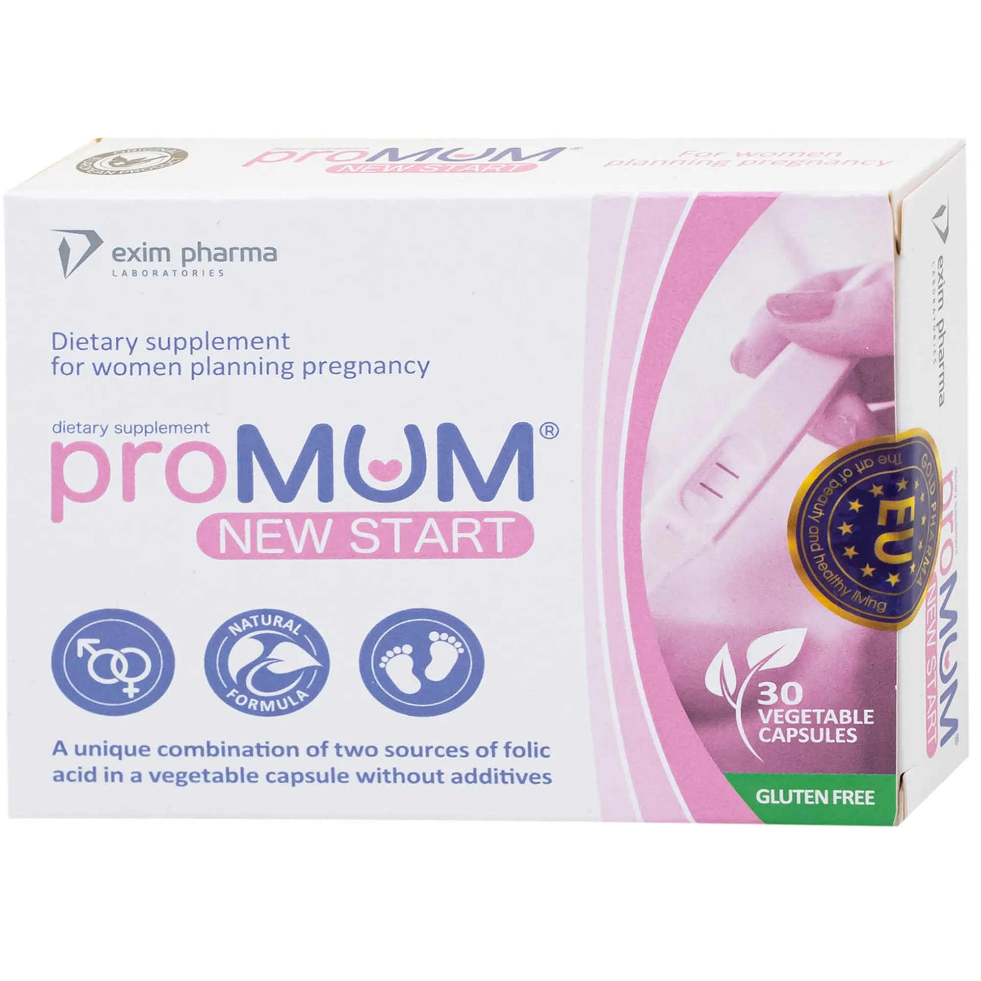 VIÊN UỐNG HỖ TRỢ PHỤ NỮ TRƯỚC KHI MANG THAI PROMUM NEW START 2X15