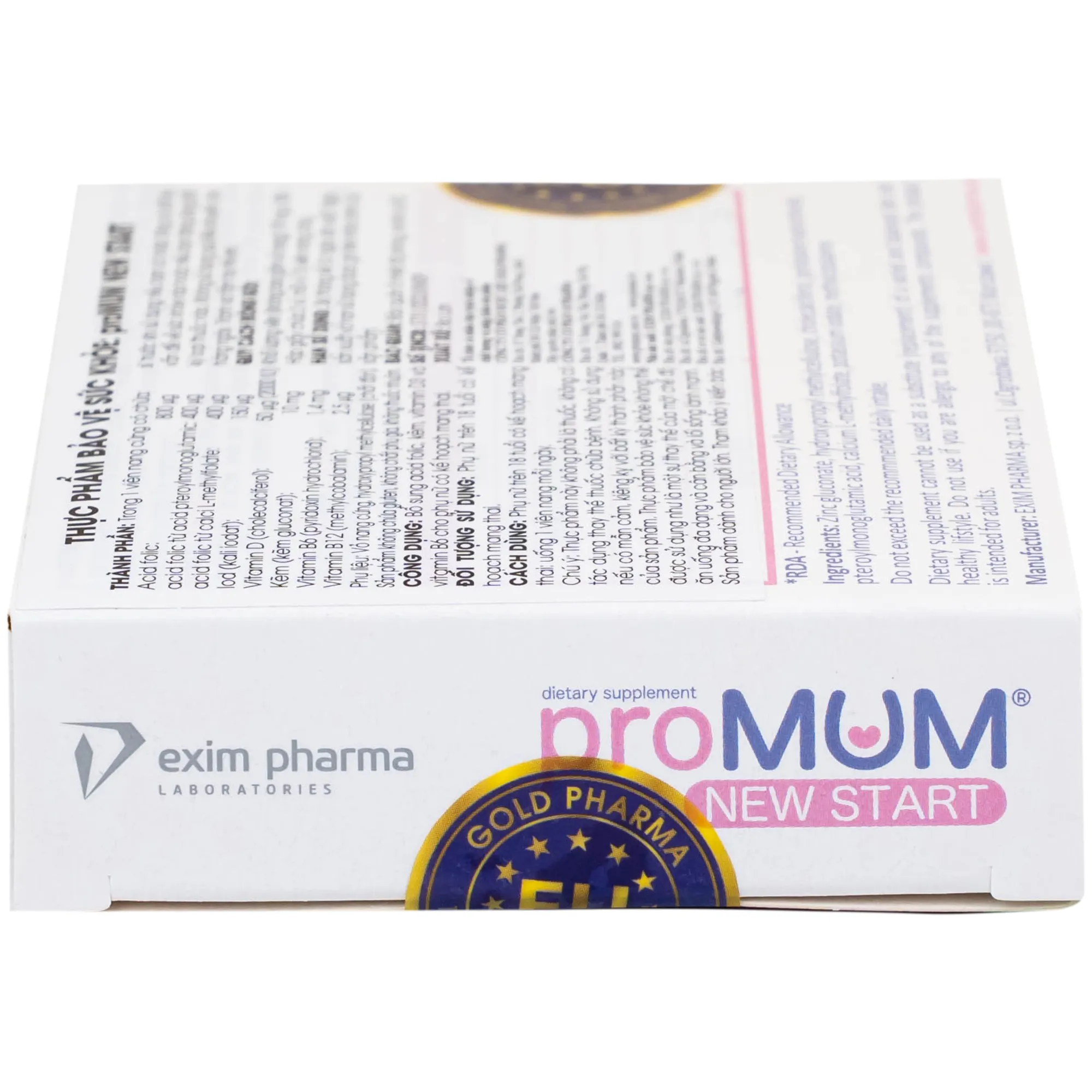 VIÊN UỐNG HỖ TRỢ PHỤ NỮ TRƯỚC KHI MANG THAI PROMUM NEW START 2X15 11