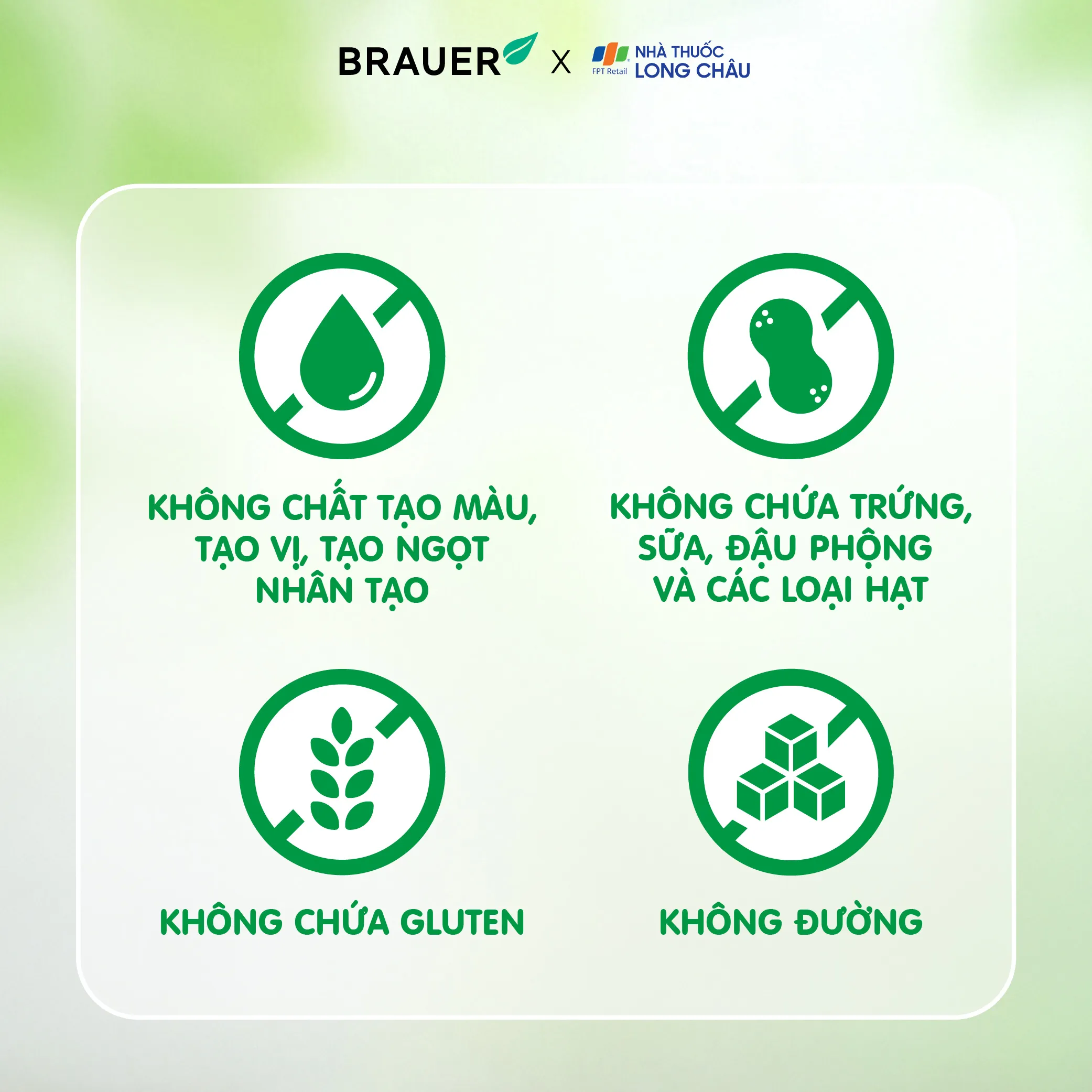 VIÊN UỐNG HỖ TRỢ PHÁT TRIỂN NÃO BỘ BRAUER BABY & KIDS ULTRA PURE DHA 60V 6