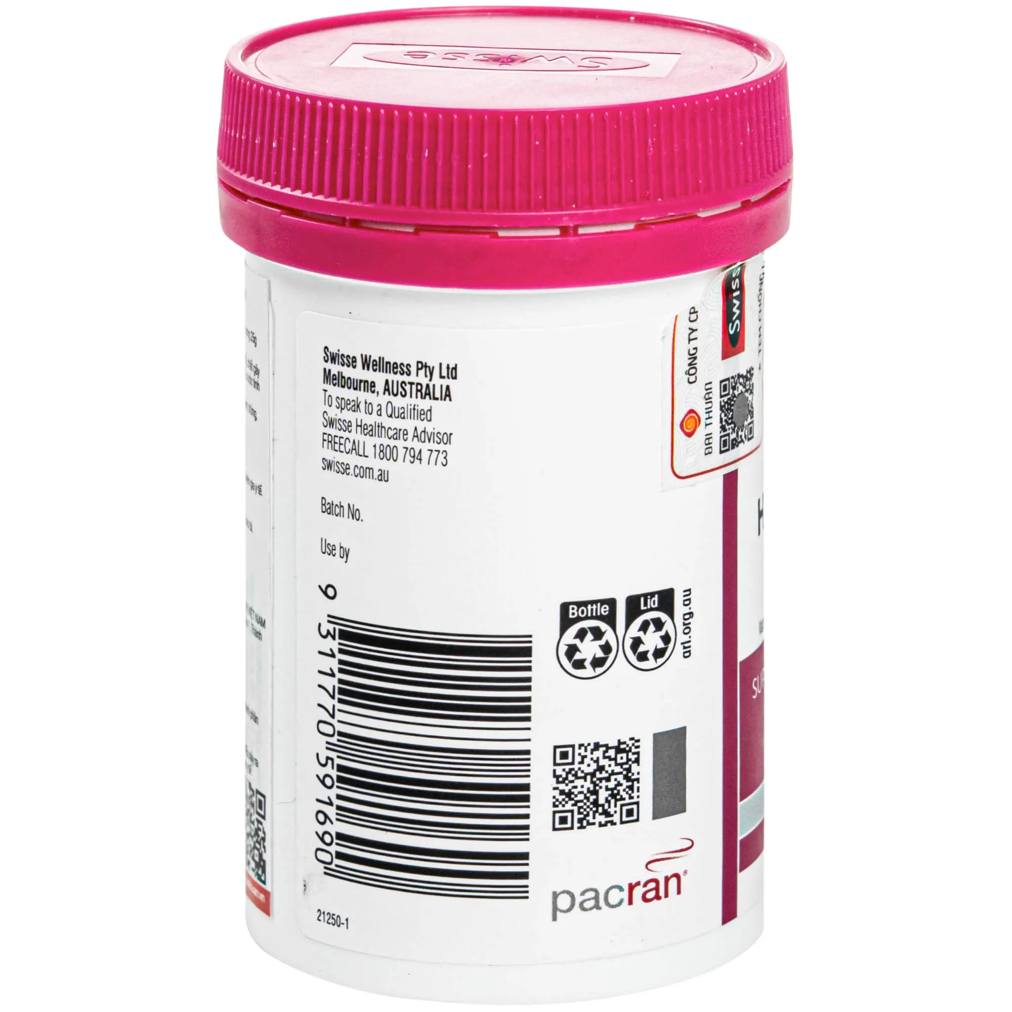 VIÊN UỐNG HỖ TRỢ SỨC KHỎE ĐƯỜNG TIẾT NIỆU SWISSE ULTIBOOST HIGH STRENGTH CRANBERRY 30V 7