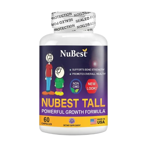 Viên uống hỗ trợ sức khỏe, tăng chiều cao Nubest Tall - Chai 60 Viên