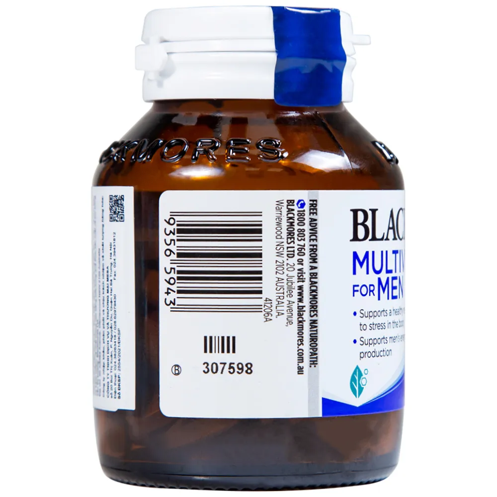 VIÊN UỐNG HỖ TRỢ SỨC KHỎE NAM GIỚI BLACKMORES MULTIVITAMIN FOR MEN 50V 7