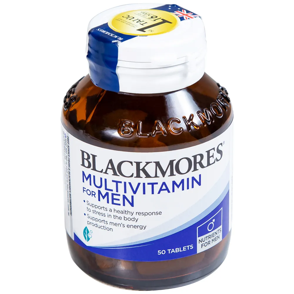VIÊN UỐNG HỖ TRỢ SỨC KHỎE NAM GIỚI BLACKMORES MULTIVITAMIN FOR MEN 50V 8