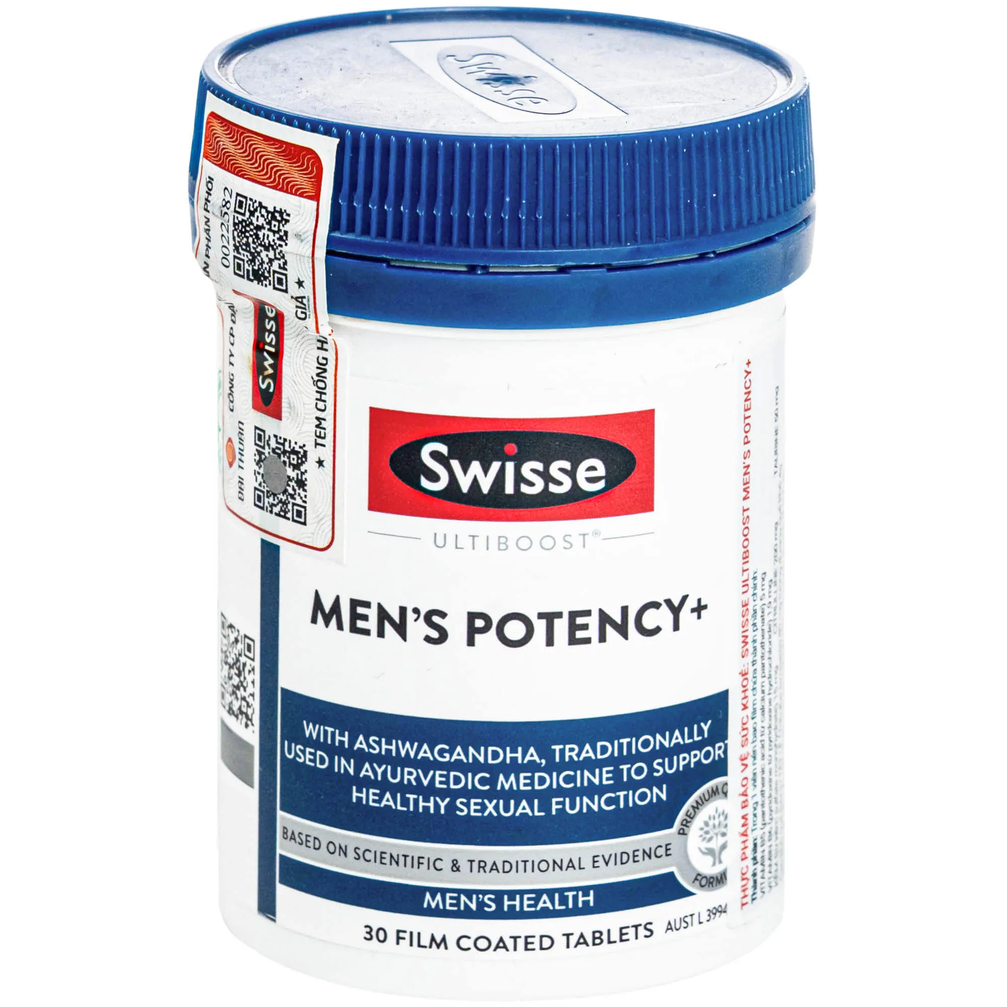 VIÊN UỐNG HỖ TRỢ SỨC KHỎE SINH SẢN NAM GIỚI SWISSE ULTIBOOST MENS POTENCY+ 30V