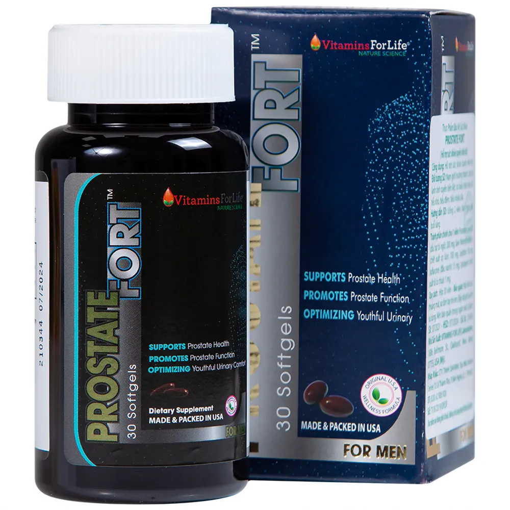 VIÊN UỐNG HỖ TRỢ SỨC KHỎE TUYẾN TIỀN LIỆT NAM GIỚI PROSTATE FORT 200MG VITAMINS FOR LIFE 30V