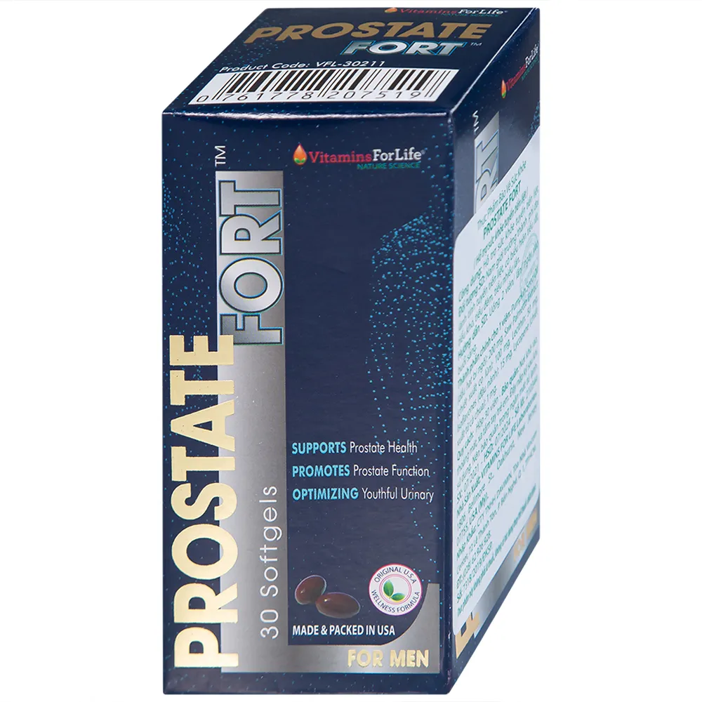 VIÊN UỐNG HỖ TRỢ SỨC KHỎE TUYẾN TIỀN LIỆT NAM GIỚI PROSTATE FORT 200MG VITAMINS FOR LIFE 30V 13