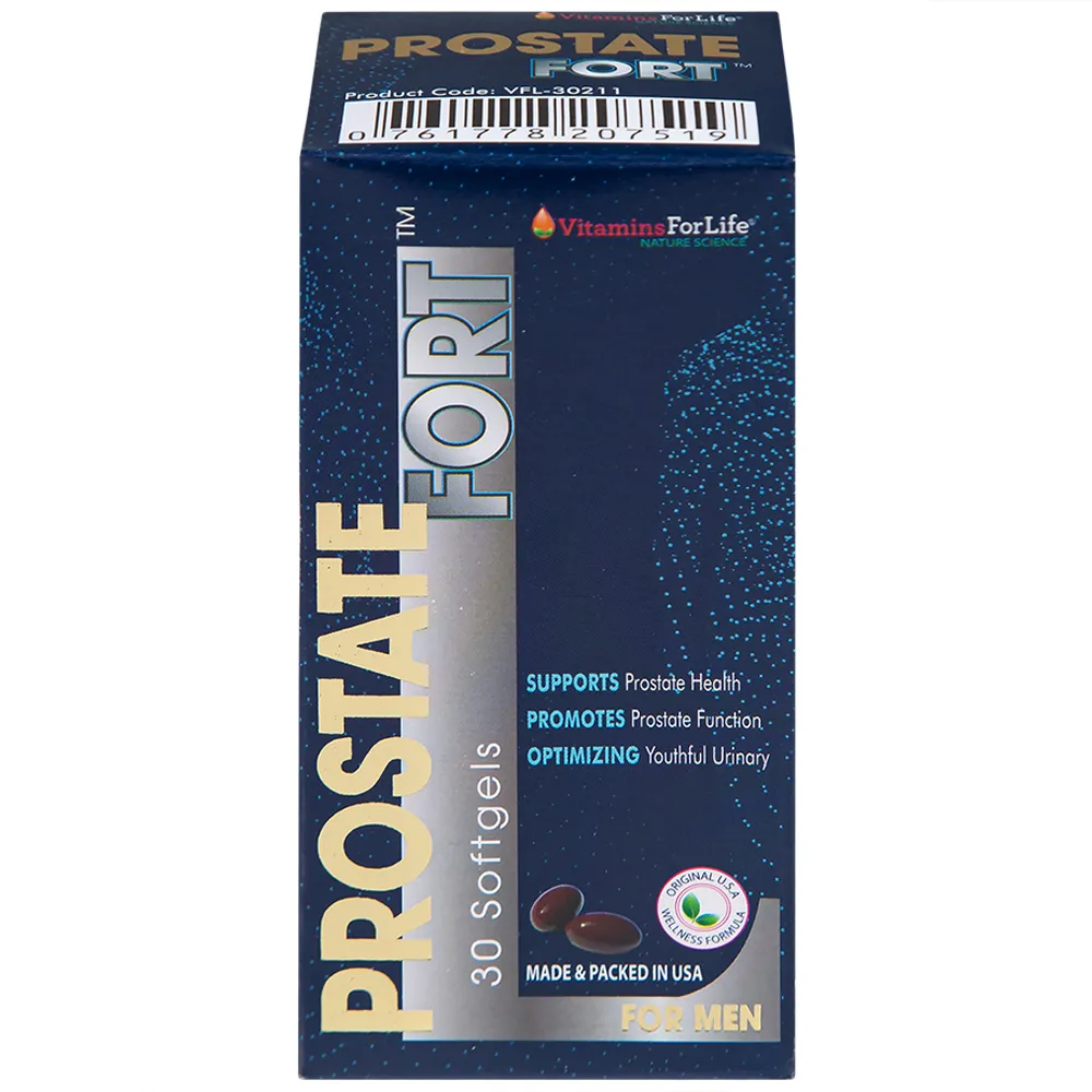 VIÊN UỐNG HỖ TRỢ SỨC KHỎE TUYẾN TIỀN LIỆT NAM GIỚI PROSTATE FORT 200MG VITAMINS FOR LIFE 30V 9