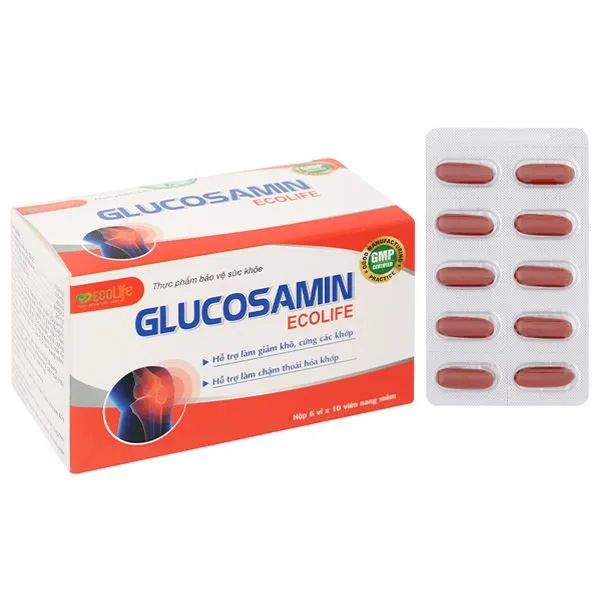 Viên Uống Hỗ Trợ Sụn/Khớp Ecolife Glucosamin hộp 60 viên