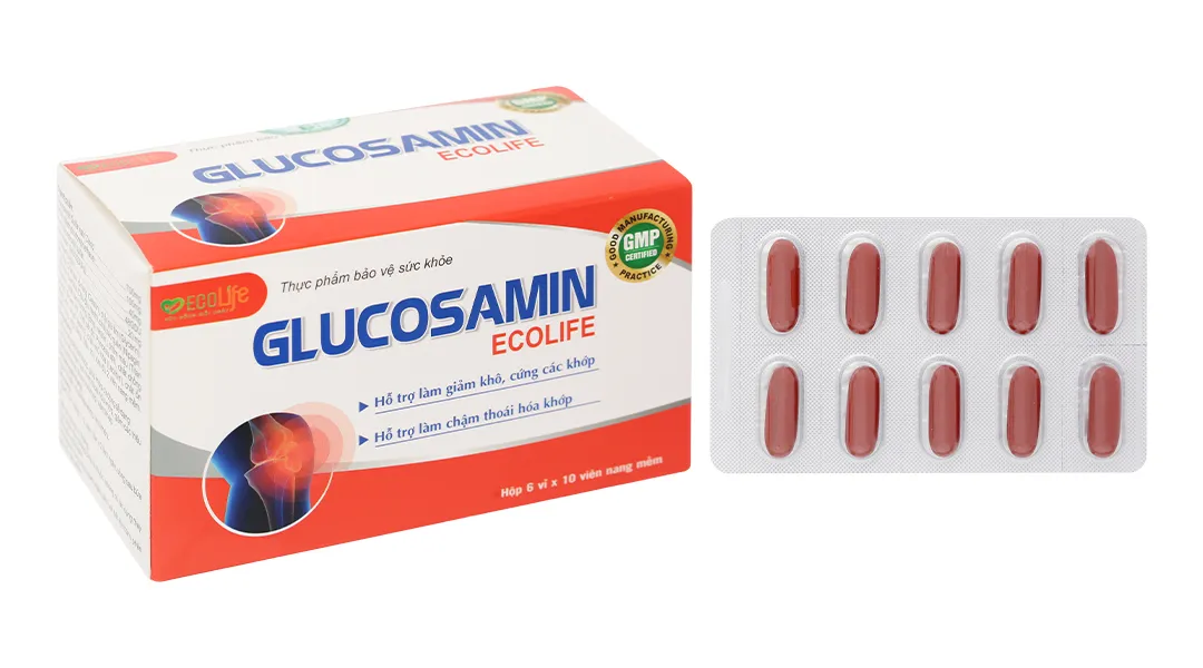 Viên Uống Hỗ Trợ Sụn/Khớp Ecolife Glucosamin hộp 60 viên 2