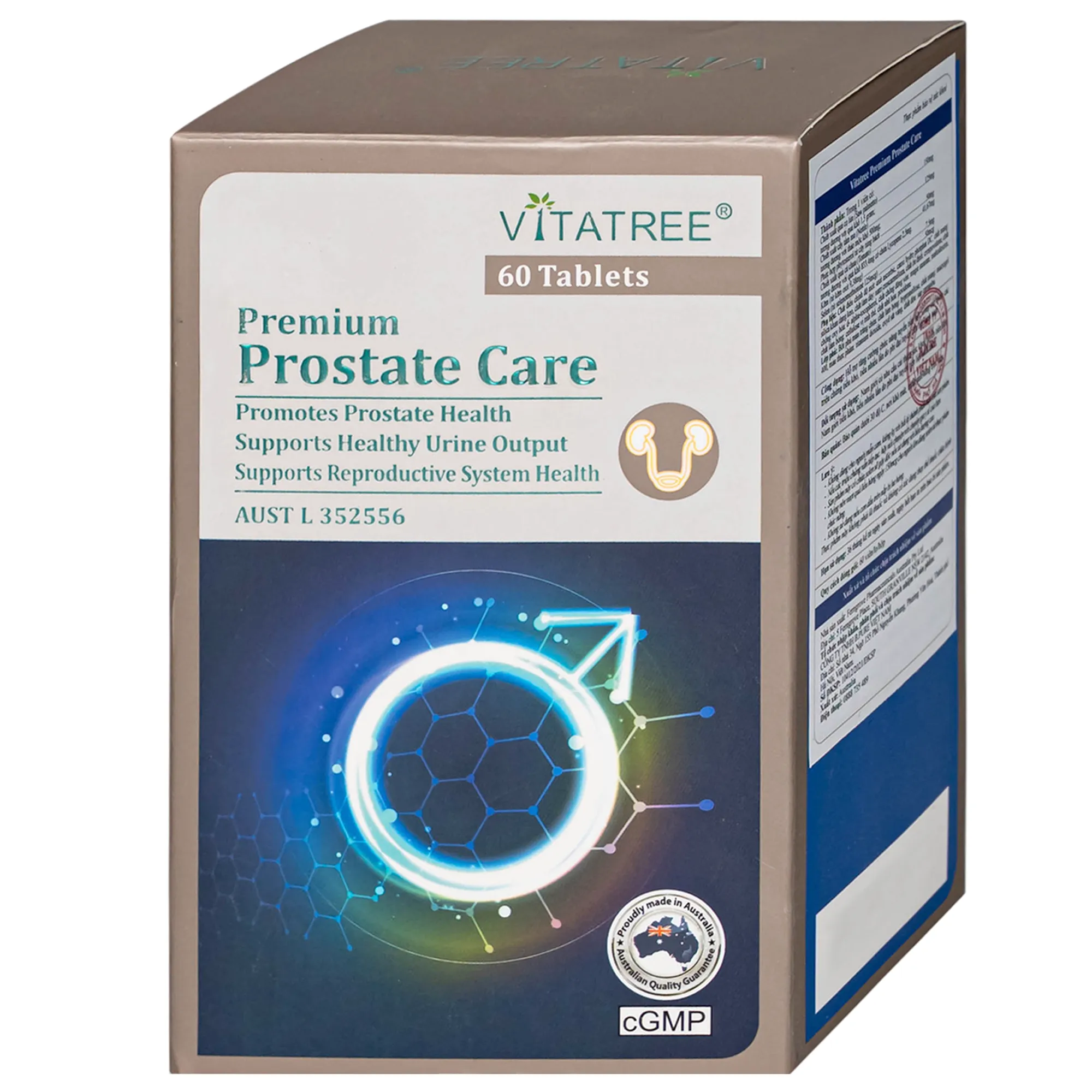 VIÊN UỐNG HỖ TRỢ TĂNG CƯỜNG CHỨC NĂNG TUYẾN TIỀN LIỆT VITATREE PREMIUM PROSTATE CARE 60V 6