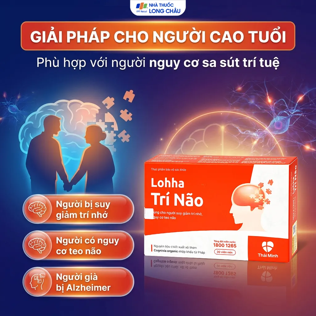 VIÊN UỐNG HỖ TRỢ TĂNG CƯỜNG HOẠT ĐỘNG CỦA TRÍ NÃO LOHHA TRÍ NÃO THÁI MINH 3X10 5