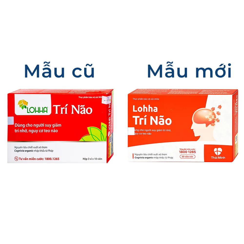 VIÊN UỐNG HỖ TRỢ TĂNG CƯỜNG HOẠT ĐỘNG CỦA TRÍ NÃO LOHHA TRÍ NÃO THÁI MINH 3X10 6