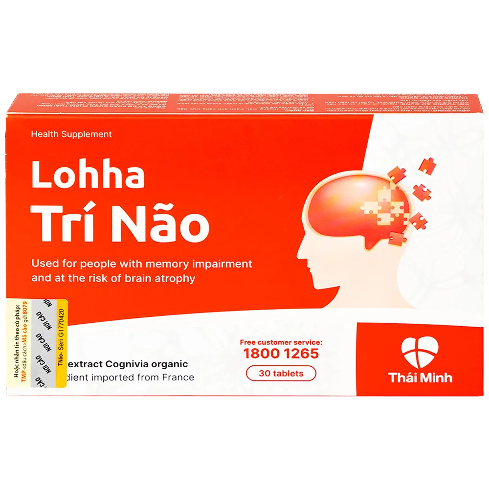 VIÊN UỐNG HỖ TRỢ TĂNG CƯỜNG HOẠT ĐỘNG CỦA TRÍ NÃO LOHHA TRÍ NÃO THÁI MINH 3X10 8