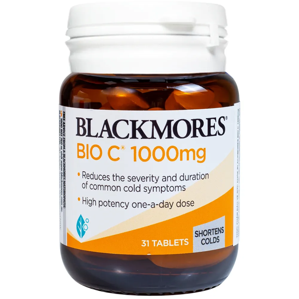 VIÊN UỐNG HỖ TRỢ TĂNG CƯỜNG SỨC KHỎE BLACKMORES BIO C 1000MG 31V