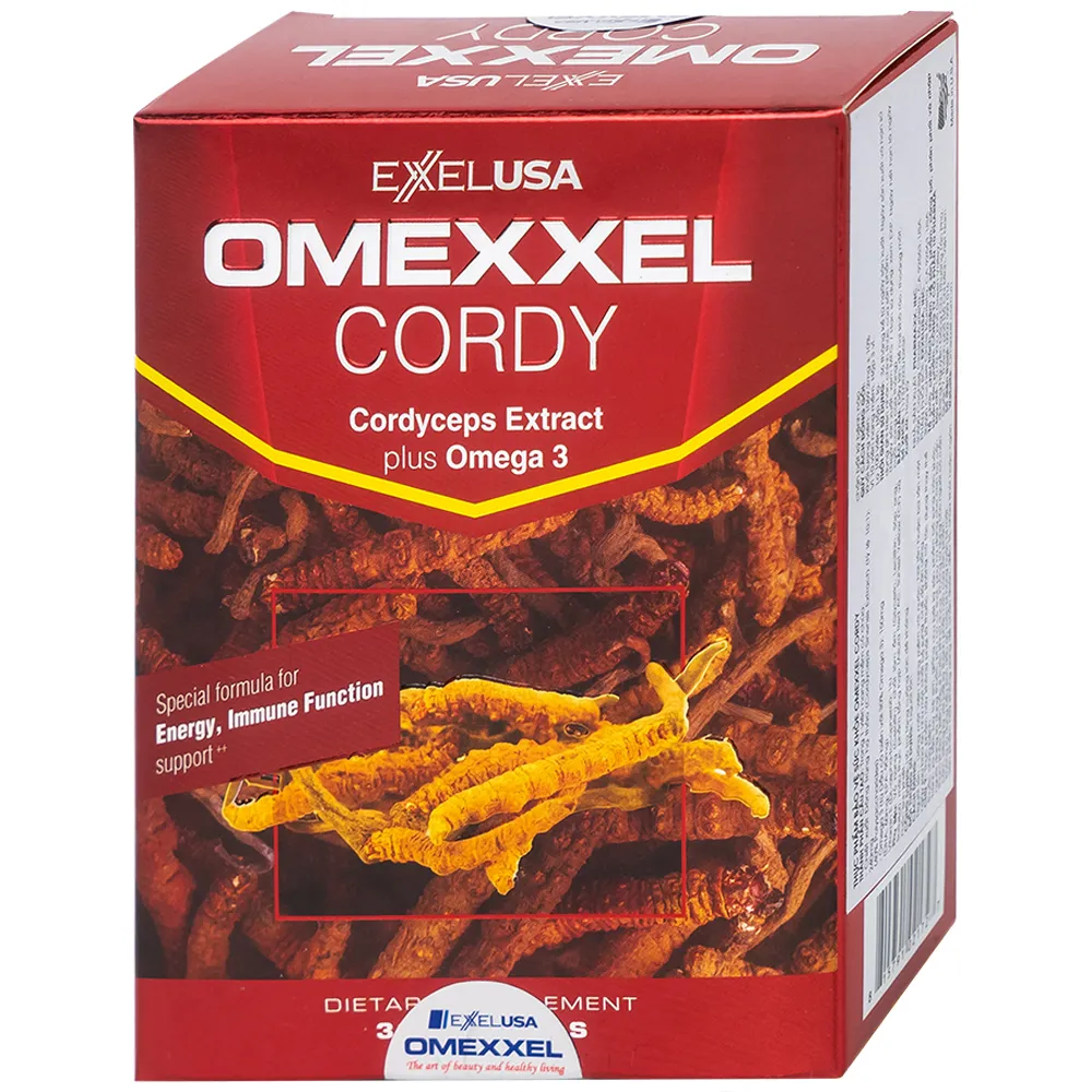 VIÊN UỐNG HỖ TRỢ TĂNG CƯỜNG SỨC ĐỀ KHÁNG OMEXXEL CORDY 3X10