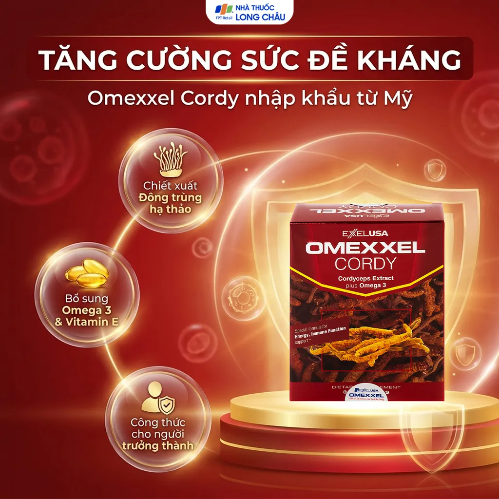VIÊN UỐNG HỖ TRỢ TĂNG CƯỜNG SỨC ĐỀ KHÁNG OMEXXEL CORDY 3X10 2