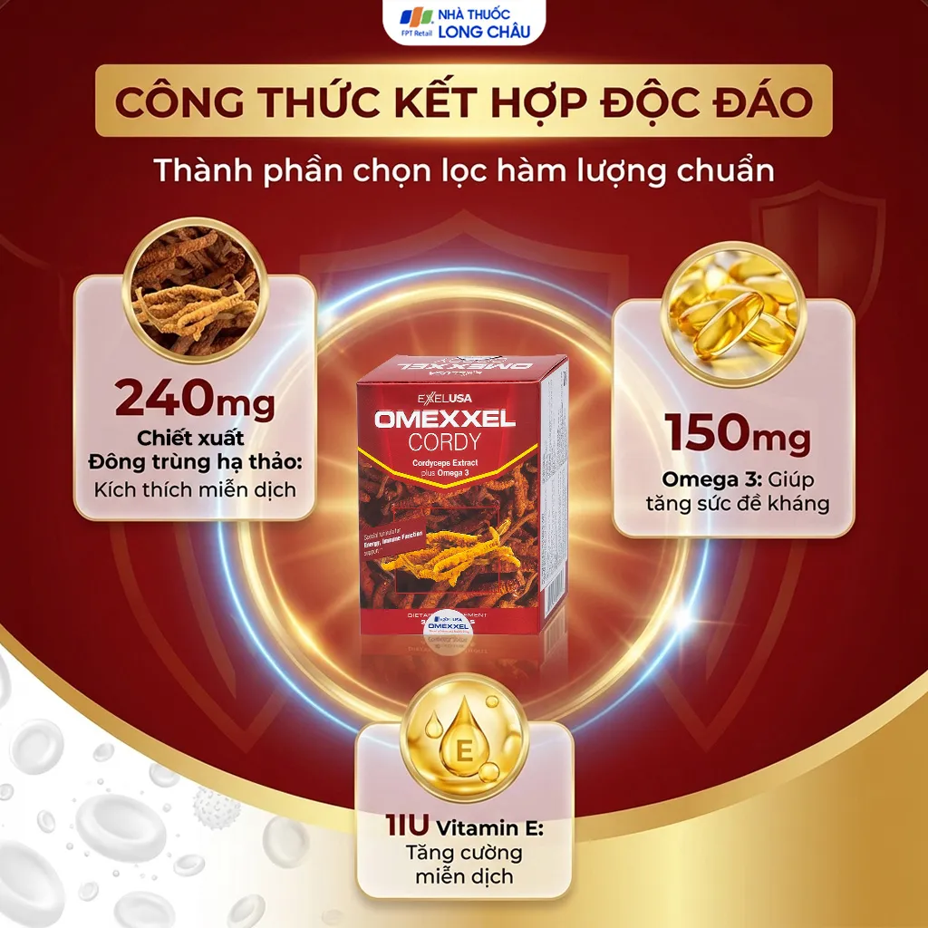 VIÊN UỐNG HỖ TRỢ TĂNG CƯỜNG SỨC ĐỀ KHÁNG OMEXXEL CORDY 3X10 3