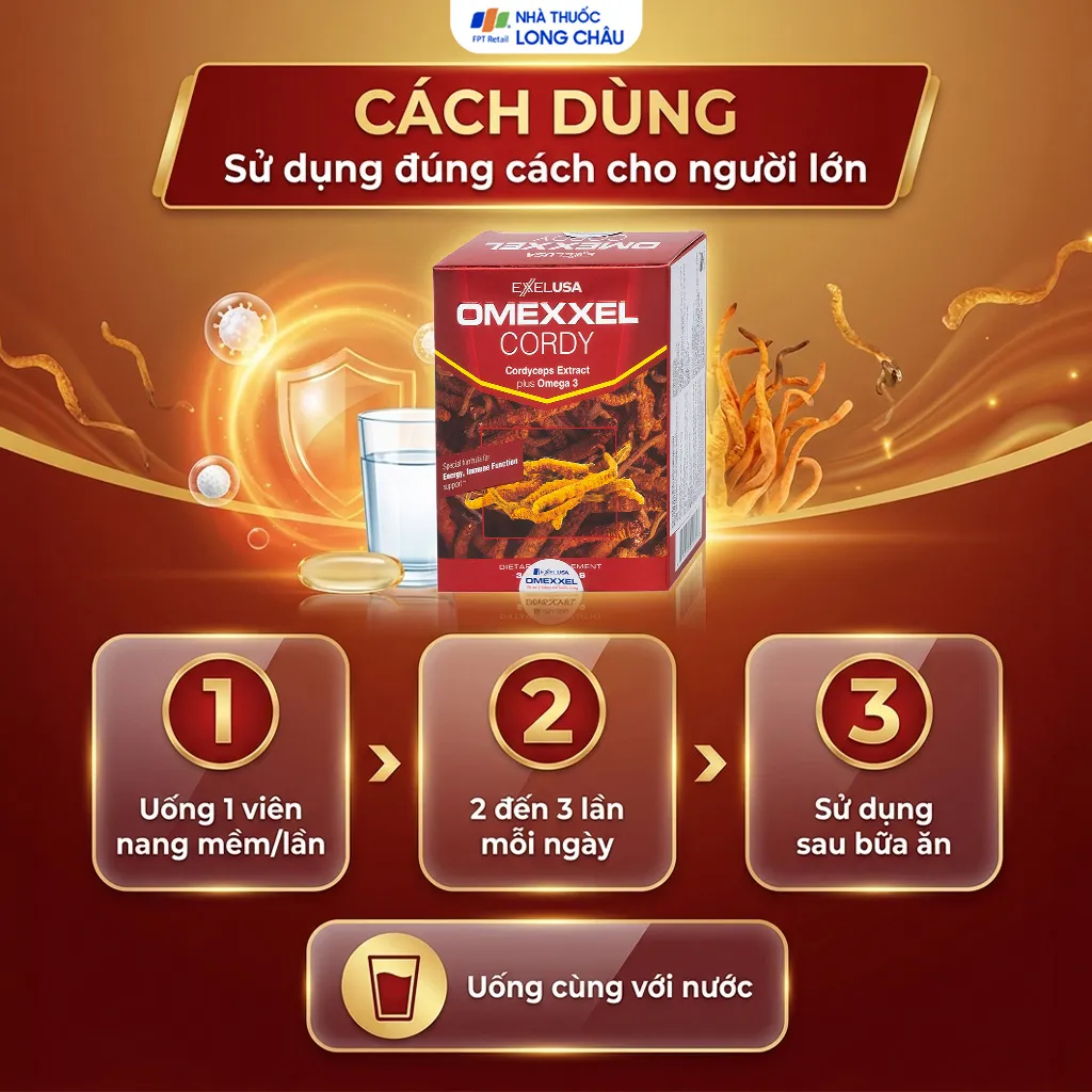 VIÊN UỐNG HỖ TRỢ TĂNG CƯỜNG SỨC ĐỀ KHÁNG OMEXXEL CORDY 3X10 5