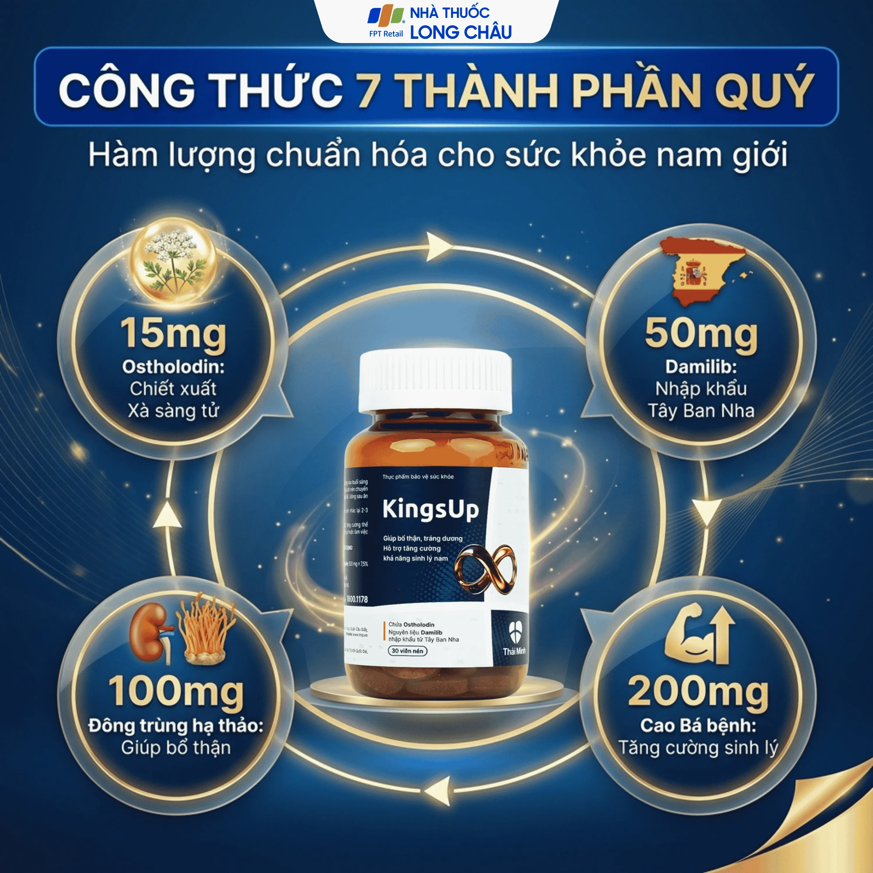 VIÊN UỐNG HỖ TRỢ TĂNG CƯỜNG SINH LÝ KINGSUP THÁI MINH 30V 2