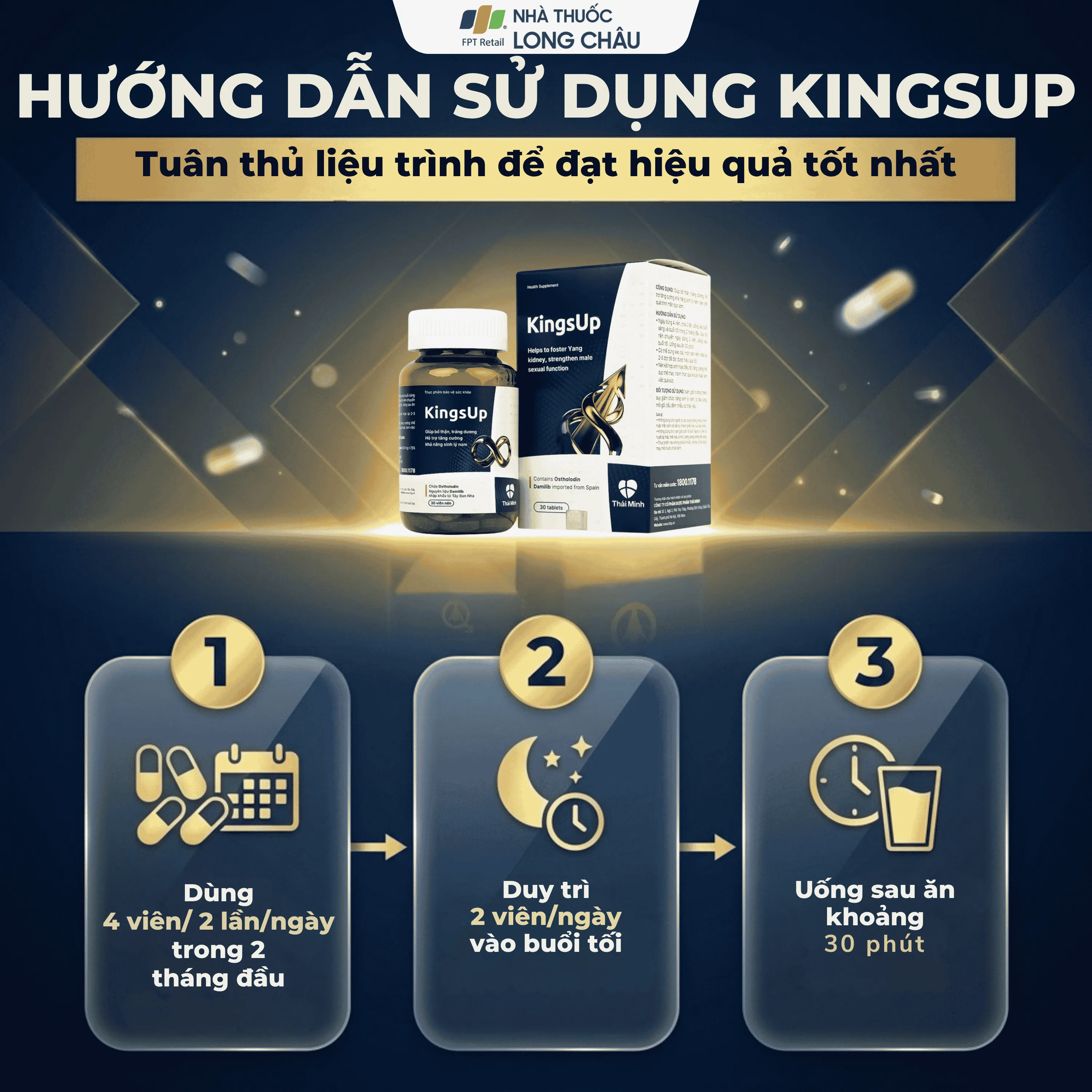 VIÊN UỐNG HỖ TRỢ TĂNG CƯỜNG SINH LÝ KINGSUP THÁI MINH 30V 4