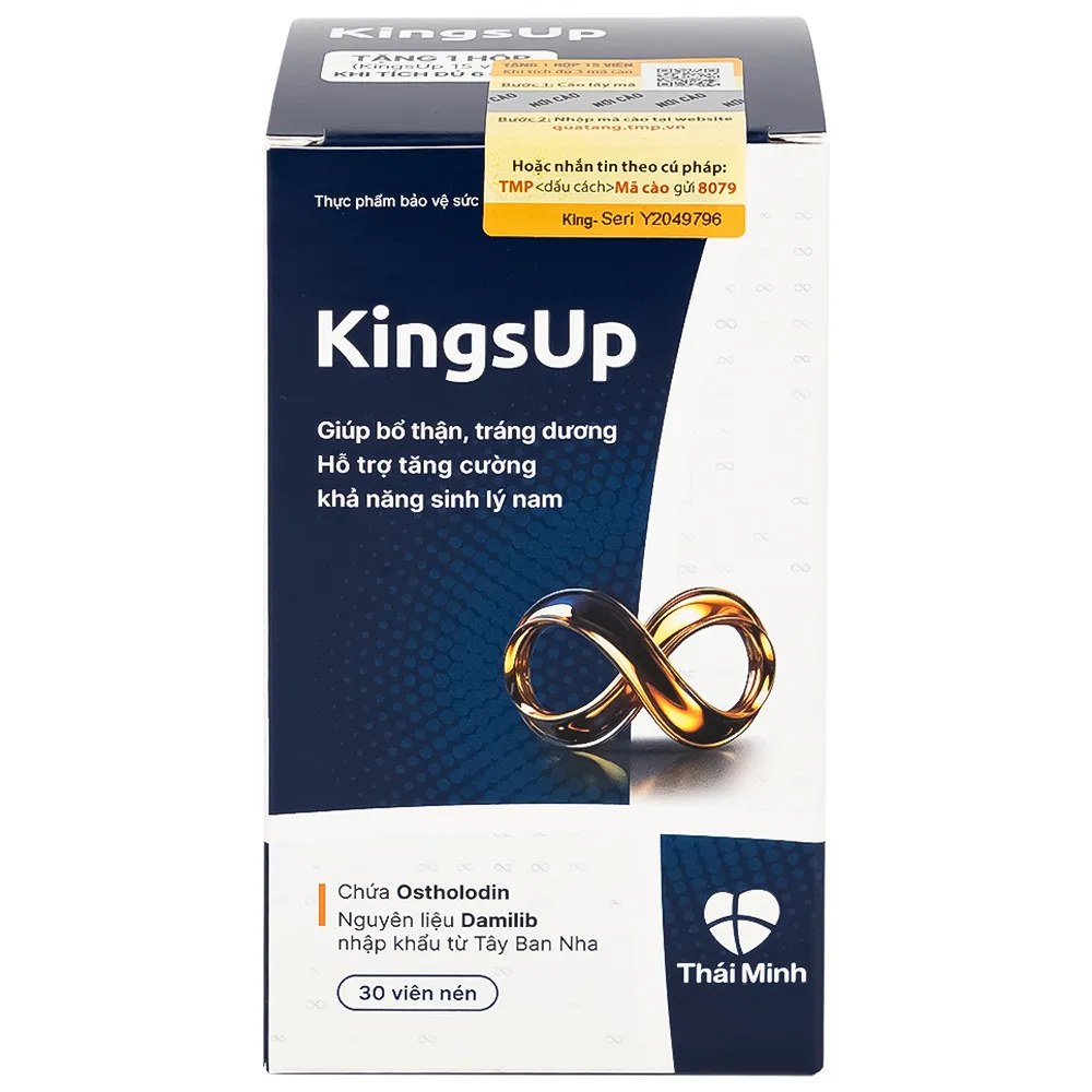 VIÊN UỐNG HỖ TRỢ TĂNG CƯỜNG SINH LÝ KINGSUP THÁI MINH 30V 8