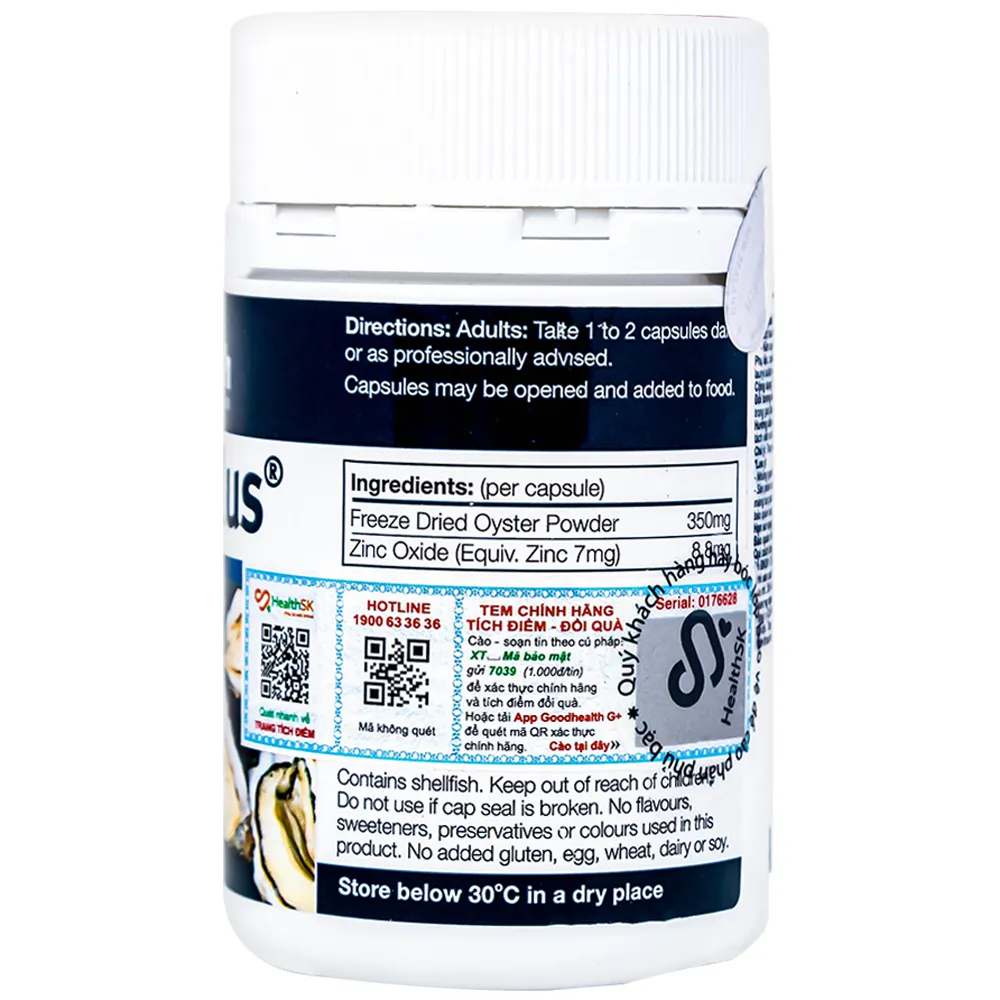 VIÊN UỐNG HỖ TRỢ TĂNG CƯỜNG SINH LỰC NAM GIỚI OYSTER PLUS GOODHEALTH 60V 3