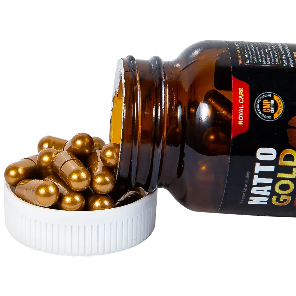 VIÊN UỐNG HỖ TRỢ TĂNG CƯỜNG TUẦN HOÀN NÃO NATTO GOLD 3000FU ROYAL CARE 60V 3