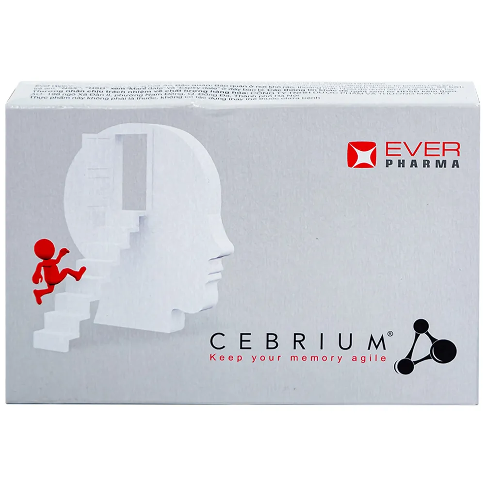 VIÊN UỐNG HỖ TRỢ TĂNG KHẢ NĂNG TẬP TRUNG CEBRIUM EVER PHARMA 3X10 5