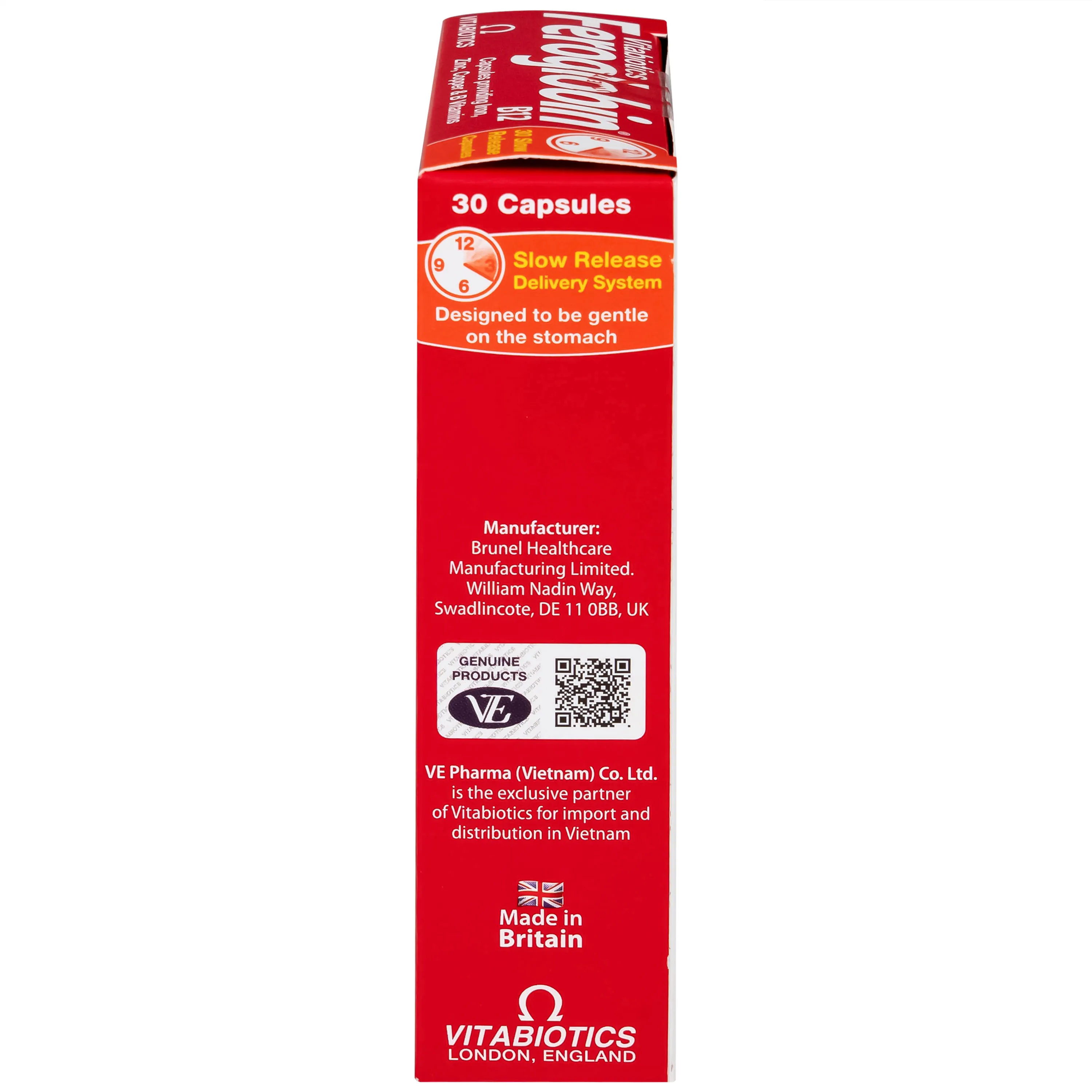 VIÊN UỐNG HỖ TRỢ TĂNG KHẢ NĂNG TẠO MÁU FEROGLOBIN B12 VITABIOTICS 30V 11