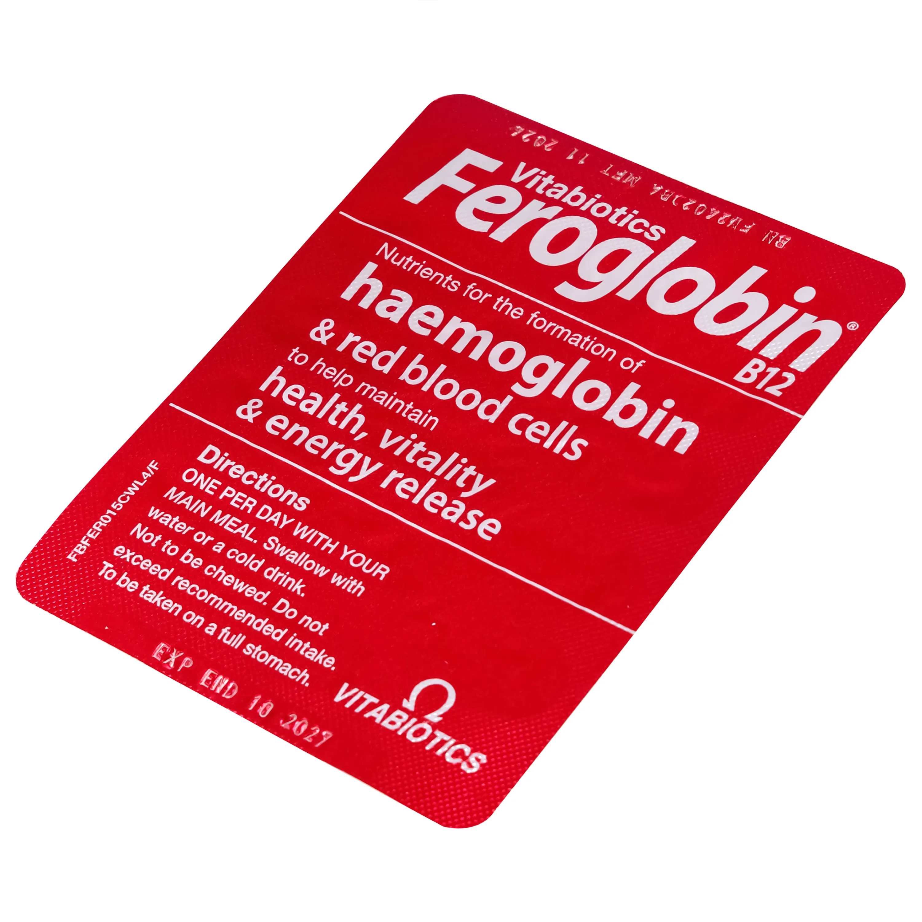 VIÊN UỐNG HỖ TRỢ TĂNG KHẢ NĂNG TẠO MÁU FEROGLOBIN B12 VITABIOTICS 30V 7
