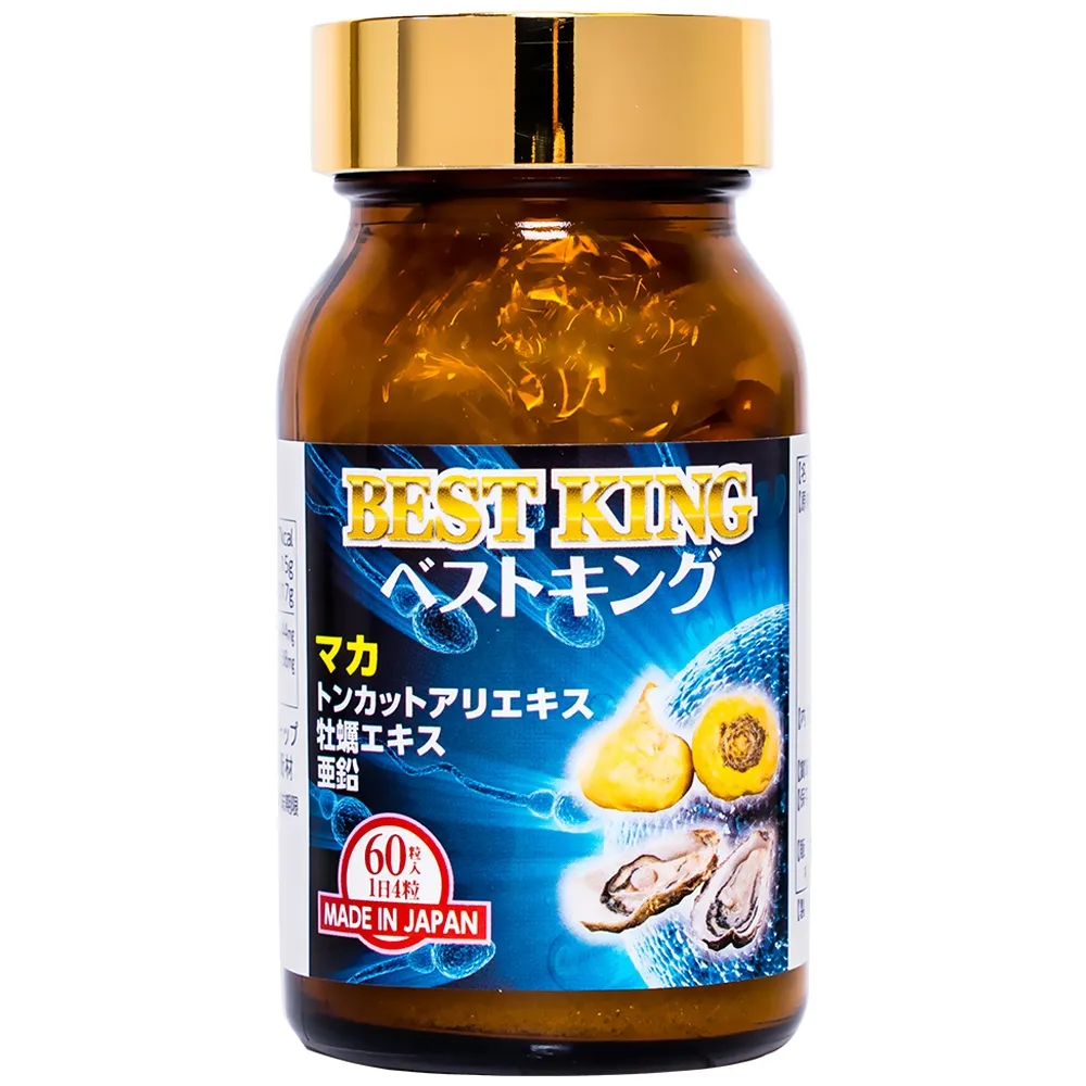 VIÊN UỐNG HỖ TRỢ TĂNG SINH LÝ VÀ KHẢ NĂNG SINH SẢN NAM GIỚI BEST KING JPANWELL 60V